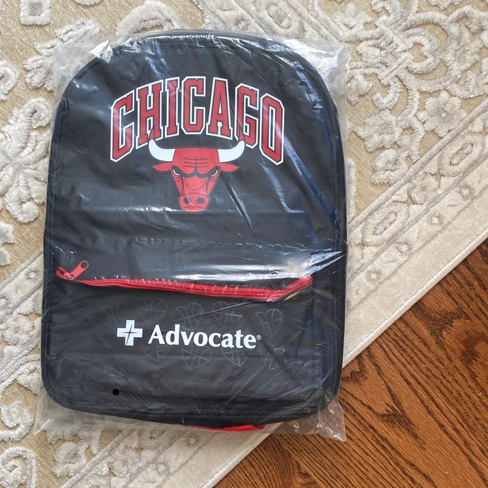 Chicago Bulls Black Backpack